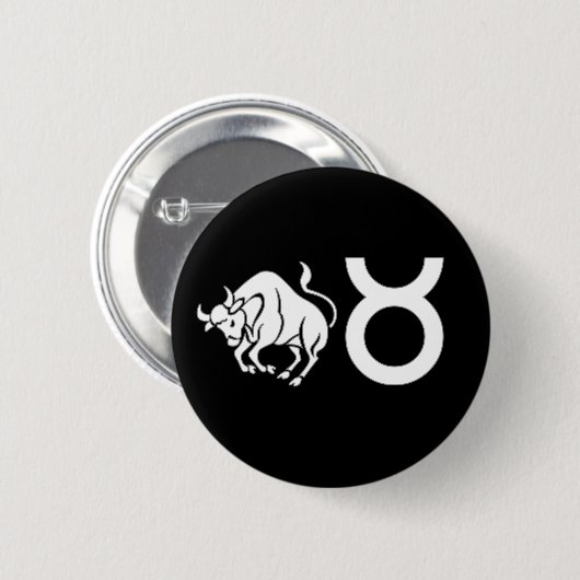 Stier mit Symbol Button (Vorne & Hinten)