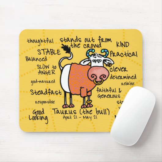 Stier mousepad (Mit Mouse)