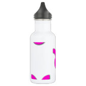 Stier-Muster-Rosa Edelstahlflasche (Links)