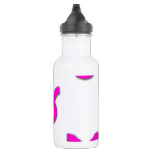 Stier-Muster-Rosa Edelstahlflasche (Rechts)