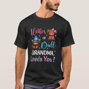 Stier oder Färse Geschlechtsenthüllungsfeier Highl T-Shirt