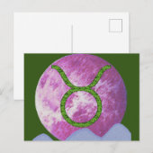 Stier Postkarte (Vorne/Hinten)