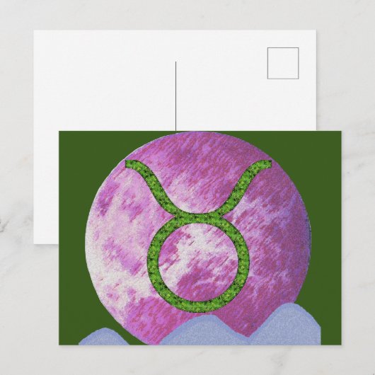 Stier Postkarte (Vorne/Hinten)