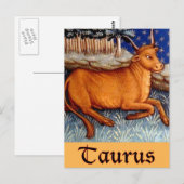Stier Postkarte (Vorne/Hinten)