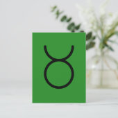 Stier Postkarte (Stehend Vorderseite)