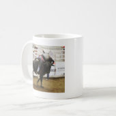 Stier-Reiten Kaffeetasse (Vorderseite Links)