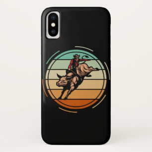 Stier-Reiten-Rodeo-Reiter-Cowboy-Western-Vintage Case-Mate iPhone Hülle