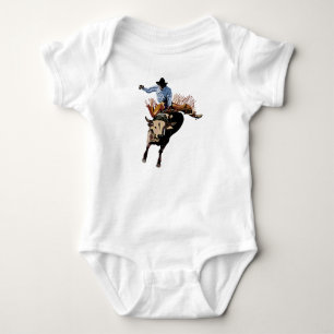 Stier-Reiter Baby Strampler
