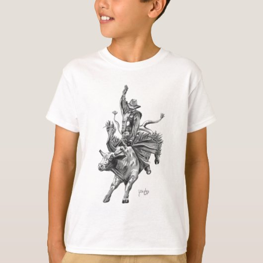 Stier-Reiter T-Shirt (Vorderseite)