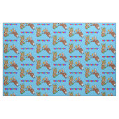 Stier-Reiter und Rodeo-Clown mit Flaggen Stoff (Fat Quarter (45,7 x 55,9 cm))