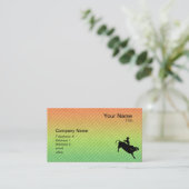 Stier-Reiter Visitenkarte (Stehend Vorderseite)