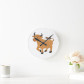 Stier Runde Wanduhr (Zuhause)