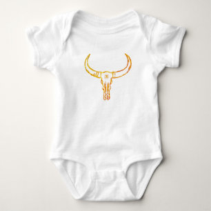 Stier-Schädel-Jersey-Bodysuit Baby Strampler