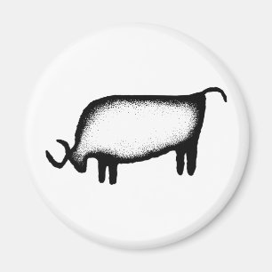 Stier - Schwarzes Magnet