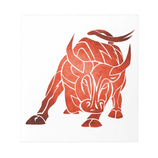 Stier Spanien Notizblock (Vorderseite)