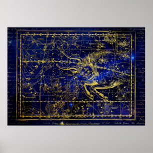 Stier-Sternbildposter Poster