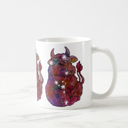 Stier Sternzeichen Geburtstag  Kaffeetasse (Rechts)