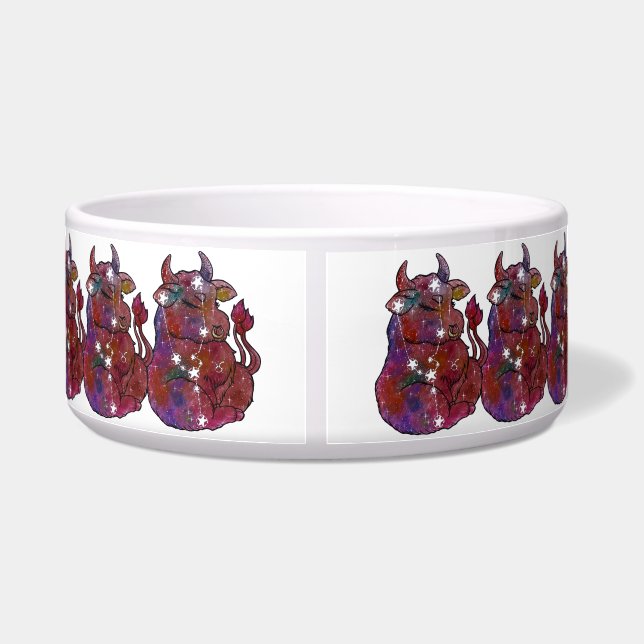 Stier Sternzeichen Geburtstag  Napf (Rückseite)