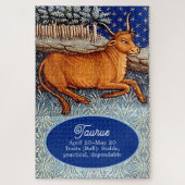 Stier Sternzeichen Geburtstagsfeier Puzzle (Vertikal)