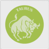 Stier, Sternzeichen, Horoskop, Astrologie Aufkleber (Vorderseite)