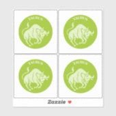 Stier, Sternzeichen, Horoskop, Astrologie Aufkleber (Blatt)
