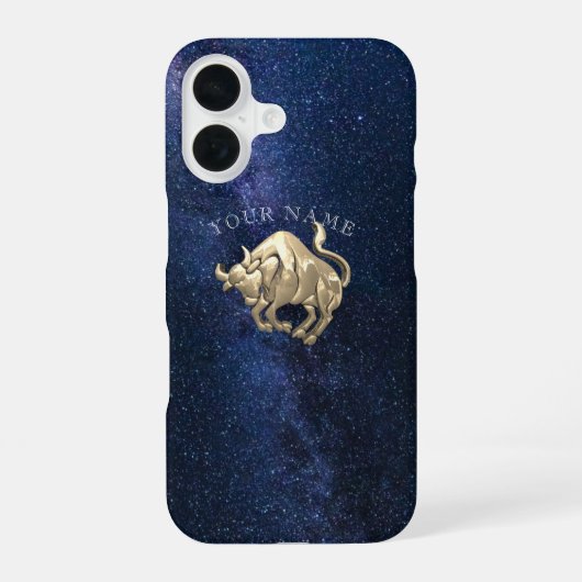 Stier-Sternzeichen iPhone 16 Hülle (Rückseite)