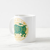 Stier Sternzeichen Kaffeetasse (Vorderseite Links)