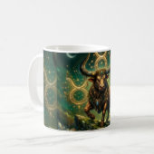 Stier-Sternzeichen-Kaffeetasse für Männer | Astrol Kaffeetasse (Vorderseite Links)