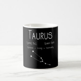 Stier-Sternzeichen-Konstellation Astrologie-Gesche Kaffeetasse