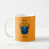 Stier-Sternzeichen - Minimalistischer goldener Him Kaffeetasse (Links)