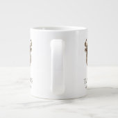 Stier-Sternzeichen personalisierter Name & Geburts Jumbo-Tasse (Rückseite)