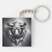 Stier-Sternzeichen Schlüsselanhänger (Rückseite)