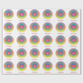 Stier-Sternzeichen Stylischer Gradient Geschenkpapier (Flach)