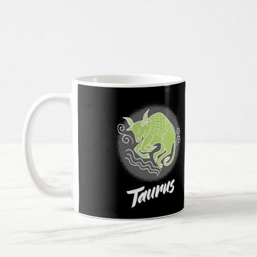 Stier-Sternzeichen-Symbol Kaffeetasse (Links)