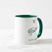 Stier-Sternzeichen-Tasse – Astrologie-Kaffeetasse Tasse (VorderseiteRechts)