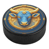 ♉ Stier Stier Gold Ring Hockey Puck Sternzeichen G (3/4)