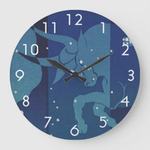 Stier Stier Konstellation Vintage Zodiac Astrologi Große Wanduhr