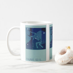 Stier Stier Konstellation Vintage Zodiac Astrologi Kaffeetasse
