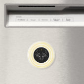 Stier-Symbol – Minimales Astrologie-Emblem Magnet (In Situ (Geschirrspüler))