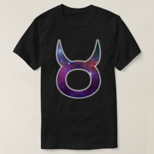 Stier-Symbol-Shirt - Schwarzes T-Shirt