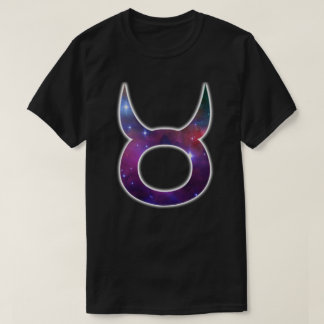 Stier-Symbol-Shirt - Schwarzes T-Shirt
