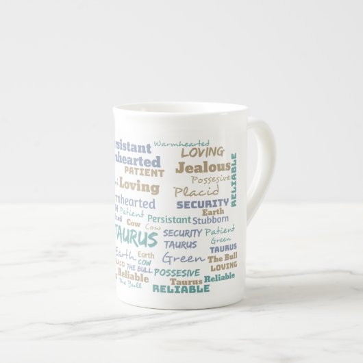 Stier-Tasse Porzellantasse (Vorderseite Rechts)