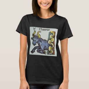 Stier Taurus, Vintage Zeichen des Zodiak T-Shirt