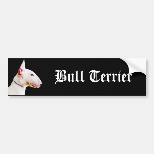 Stier-Terrier-Autoaufkleber Autoaufkleber (Vorne)