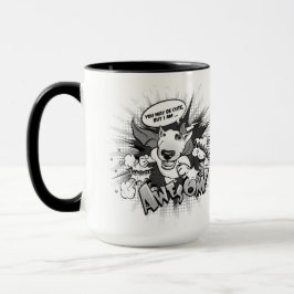 Stier-Terrier-Cartoon-Kaffee-Tasse "fantastisch " Tasse