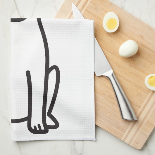 Stier-Terrier-HundeCartoon Handtuch (Viertel Falte)