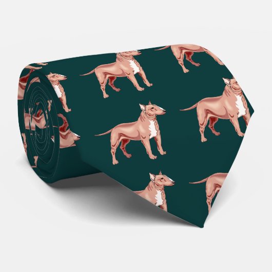 Stier-Terrier-Krawatte Krawatte (Gerollt)