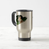 Stier-Terrier-rostfreie Reise-Tasse Reisebecher (Vorderseite Links)