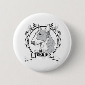 Stier-Terrier-T - Shirt Button (Vorderseite)
