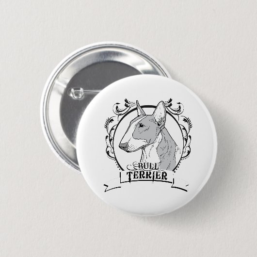 Stier-Terrier-T - Shirt Button (Vorne & Hinten)